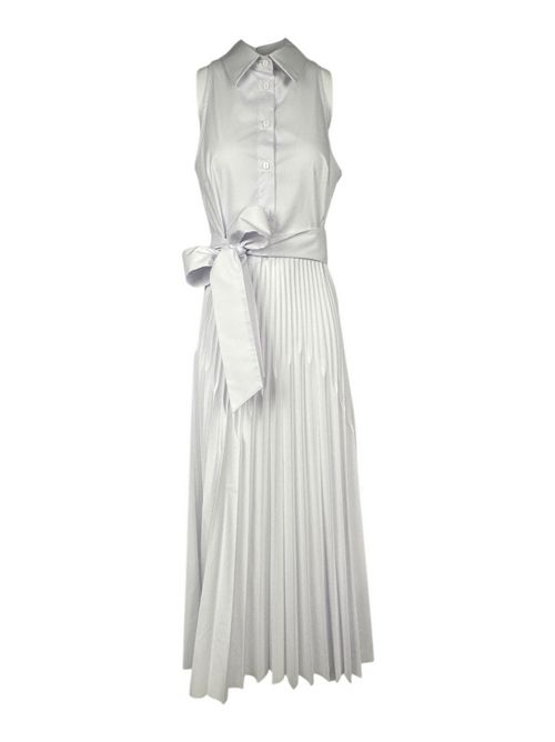 abito donna senza maniche dietro ricami bianco Milva Mi | 913340